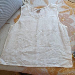 Heavy linen tank top